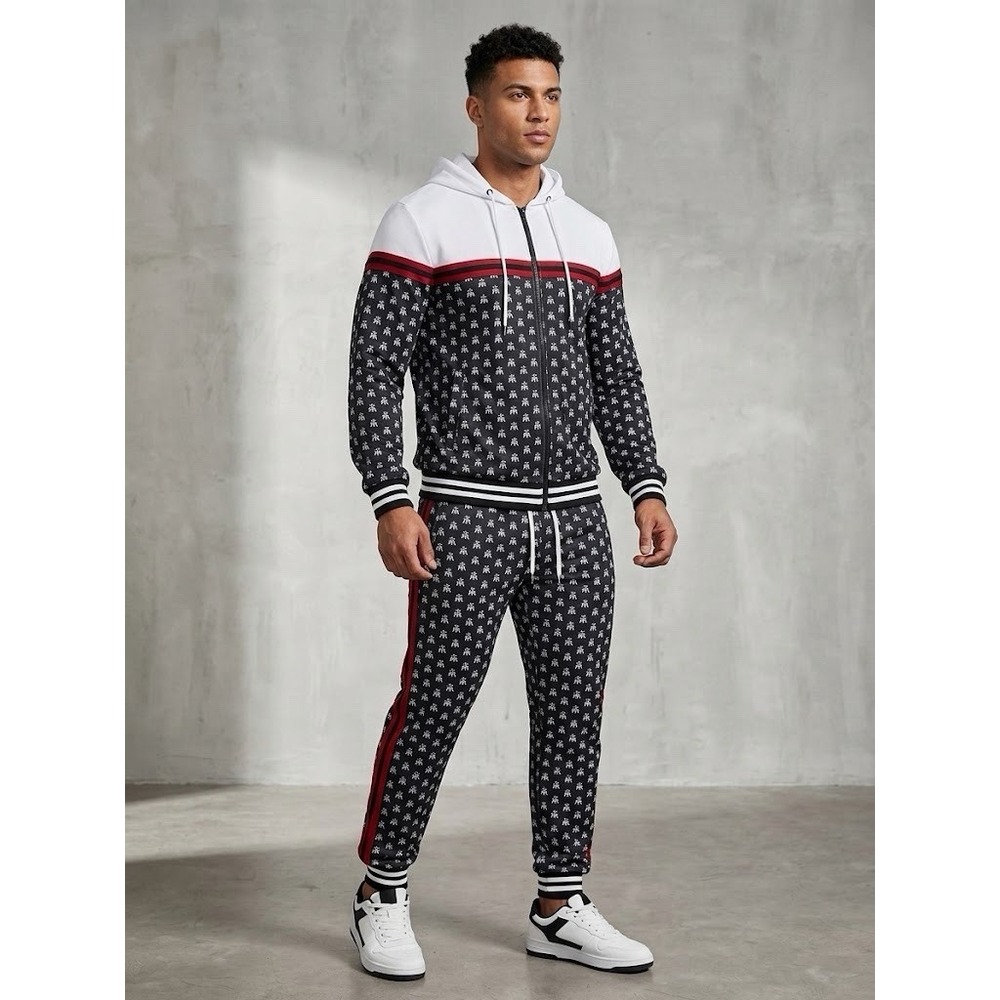 Red Ape Mens Matching Men's two-piece Fleece Streetwear Tracksuit NWT SIZE 2XL